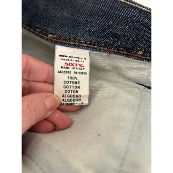 Vintage Energie Jeans Kirk Y2K Style Italy SZ34/35 100% Cotton Demin Classic - Picture 12 of 15